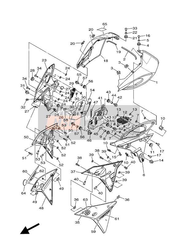 2PP2821901P4, Cover 1, Yamaha, 0
