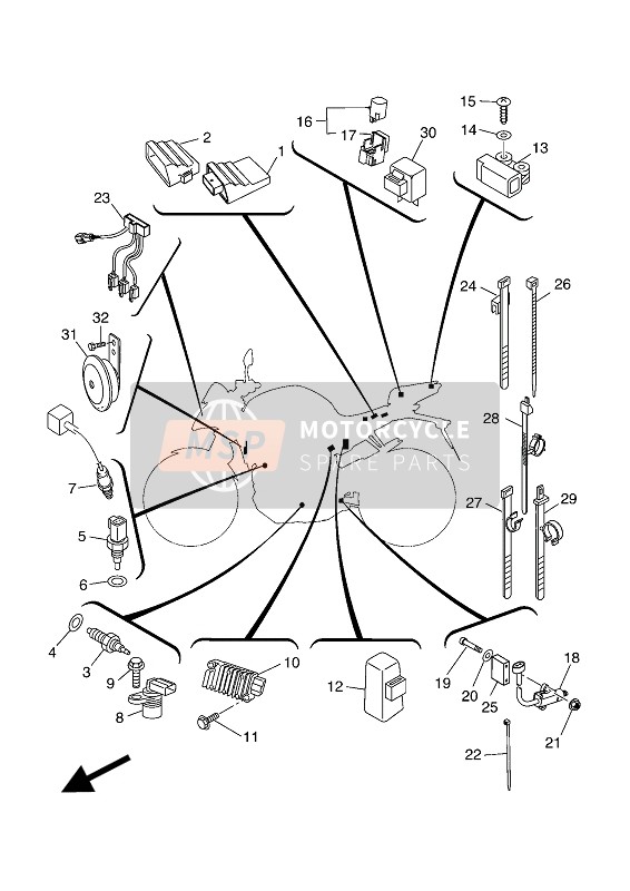 Yamaha MT125 2016 Electrical 2 for a 2016 Yamaha MT125