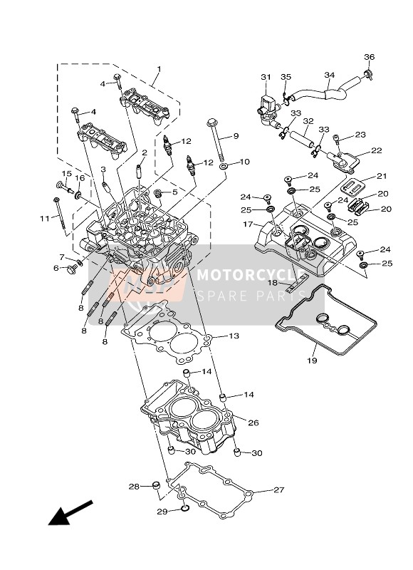 1WDE48820100, Form Schlauch, Yamaha, 0