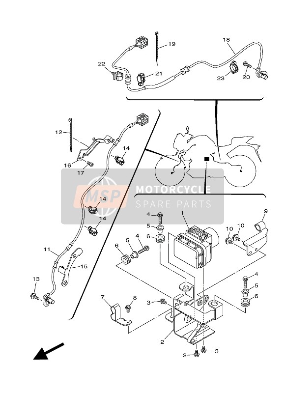 Yamaha MT03 2016 Eléctrico 3 para un 2016 Yamaha MT03