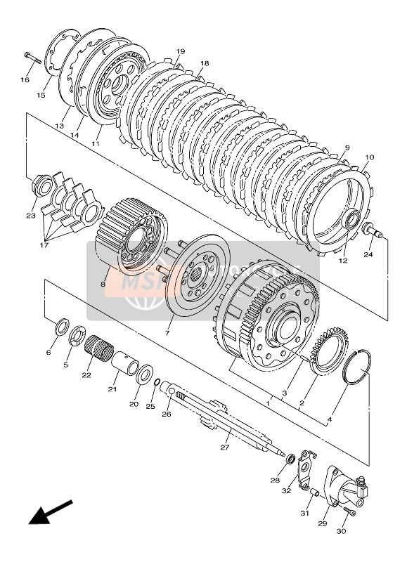 Yamaha VMAX 2016 Clutch for a 2016 Yamaha VMAX