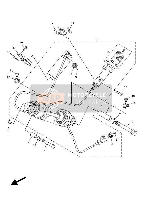 Yamaha VMAX 2016 Rear Suspension for a 2016 Yamaha VMAX