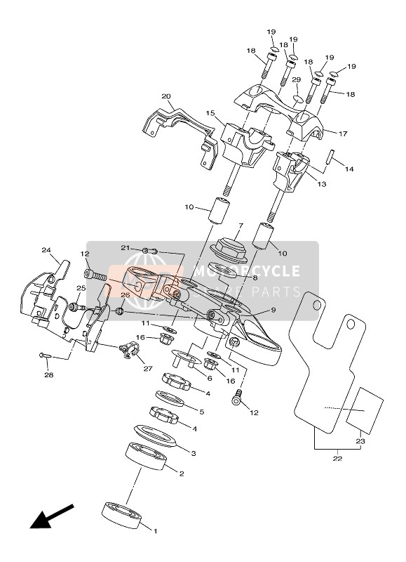 Yamaha VMAX 2016 Steering for a 2016 Yamaha VMAX