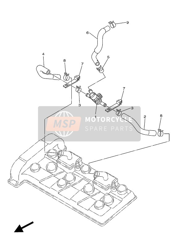 Yamaha XJ6 DIVERSION F ABS 2016 Système d'induction d'air pour un 2016 Yamaha XJ6 DIVERSION F ABS