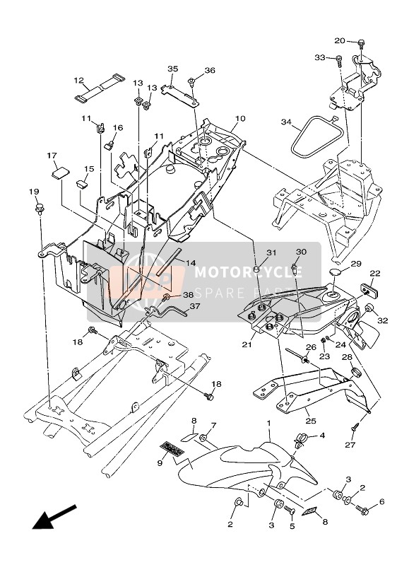 Yamaha XJ6 DIVERSION F ABS 2016 Defensa (MS1) para un 2016 Yamaha XJ6 DIVERSION F ABS