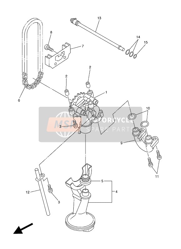 Yamaha XJ6N ABS 2016 Oil Pump for a 2016 Yamaha XJ6N ABS