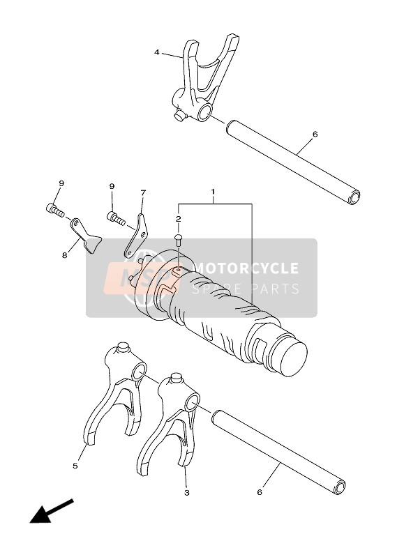 Yamaha XJ6N ABS 2016 Shift Cam & Forchetta per un 2016 Yamaha XJ6N ABS