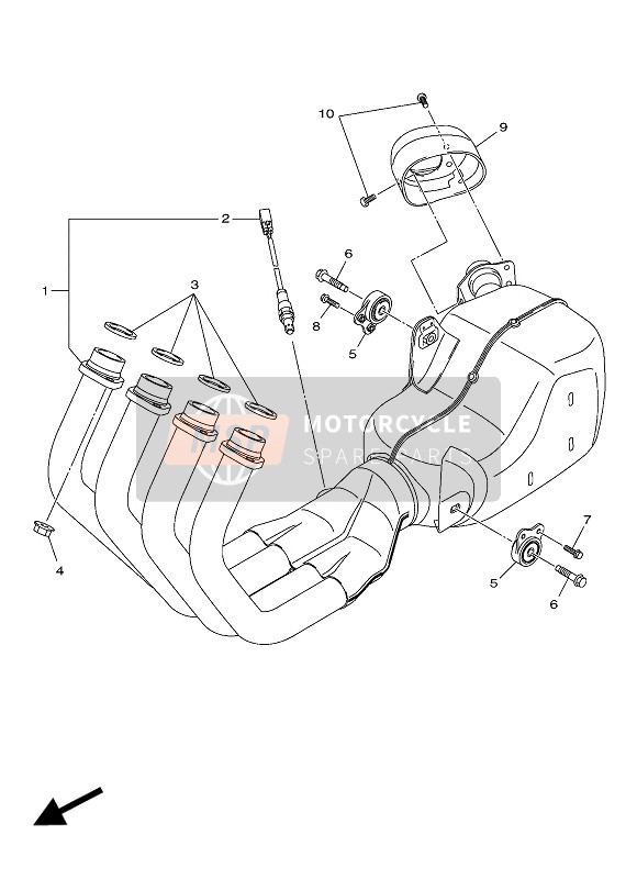 Yamaha XJ6S DIVERSION ABS 2016 ABGAS für ein 2016 Yamaha XJ6S DIVERSION ABS