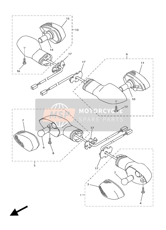 Yamaha XJR1300 2016 Flasher Light for a 2016 Yamaha XJR1300