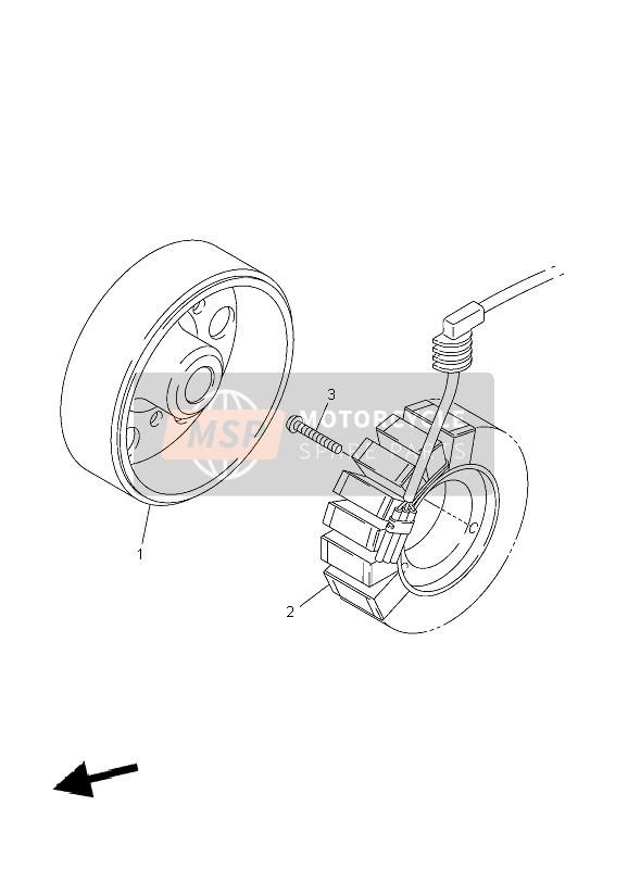 Yamaha FJR1300 2002 GENERATOR für ein 2002 Yamaha FJR1300