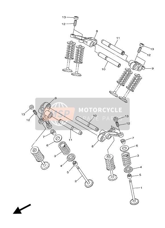 Yamaha XVS950 ABS 60TH ANNIVERSY 2016 Valve for a 2016 Yamaha XVS950 ABS 60TH ANNIVERSY