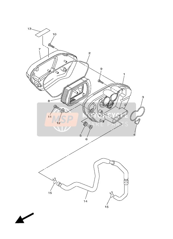 Yamaha XVS950 ABS 2016 Intake 2 for a 2016 Yamaha XVS950 ABS