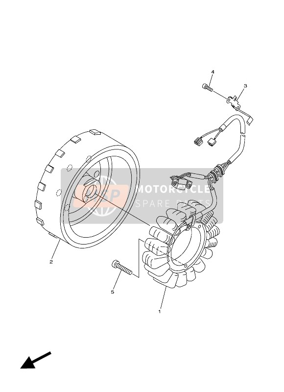 Yamaha XVS950 ABS 2016 Generador para un 2016 Yamaha XVS950 ABS