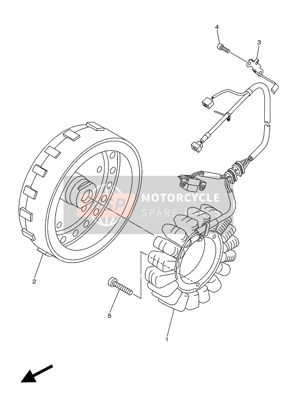 Yamaha XVS1300CU 2016 Generatore per un 2016 Yamaha XVS1300CU