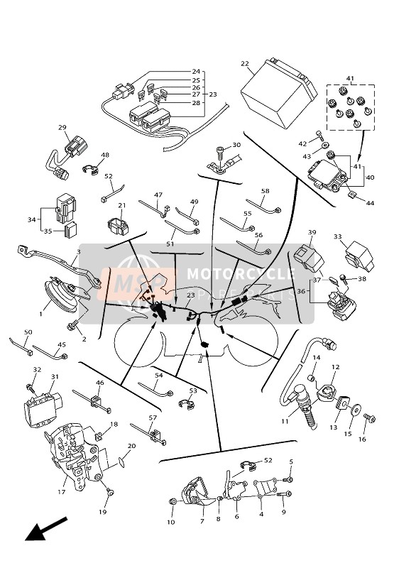 904644500600, Fascetta(Plastica), Yamaha, 1