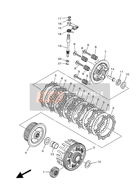 Yamaha YZF-R3A 2016 Clutch for a 2016 Yamaha YZF-R3A