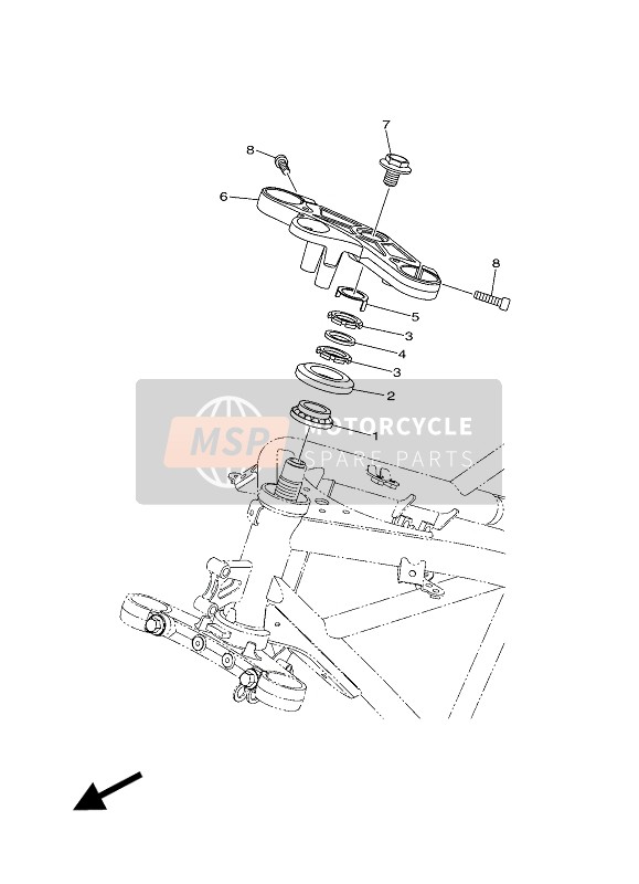 Yamaha YZF-R3A 2016 Steering for a 2016 Yamaha YZF-R3A