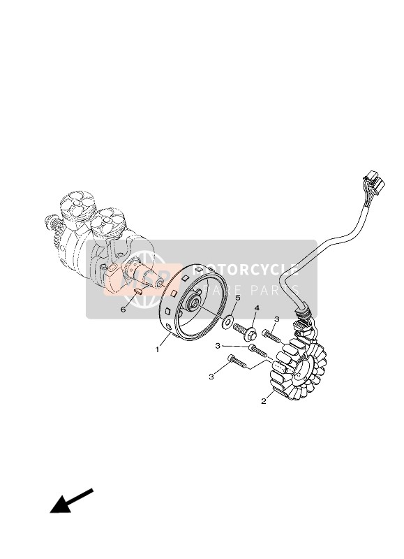 Yamaha YZF-R3A 2016 Generator voor een 2016 Yamaha YZF-R3A