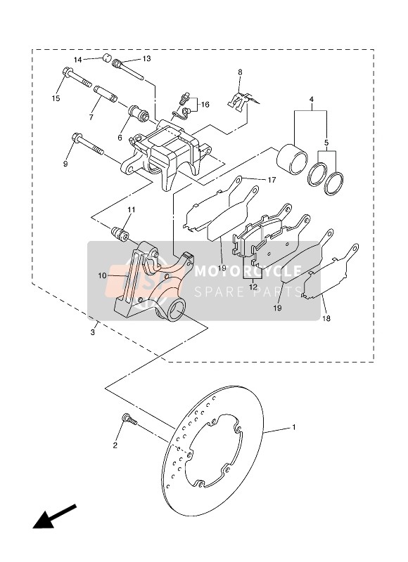 Rear Brake Caliper