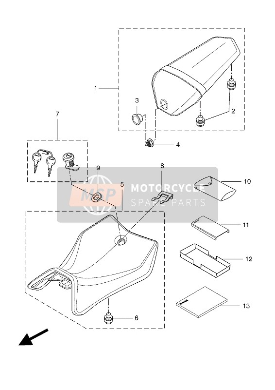 5D7F8199G600, Om  YZF-R125/YZF-R12, Yamaha, 1