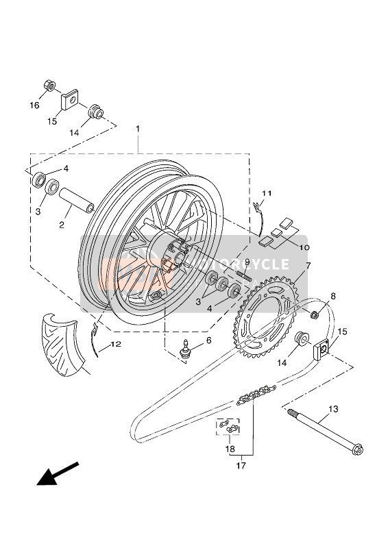 Roue arrière (MNM3-VYRM2)