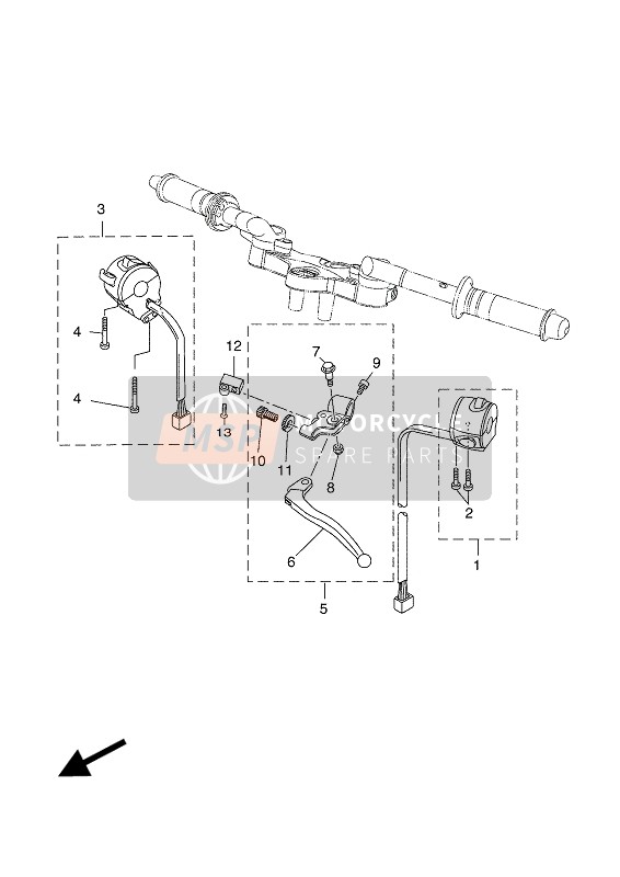 Yamaha YZF-R125A 2016 Handle Switch & Lever for a 2016 Yamaha YZF-R125A