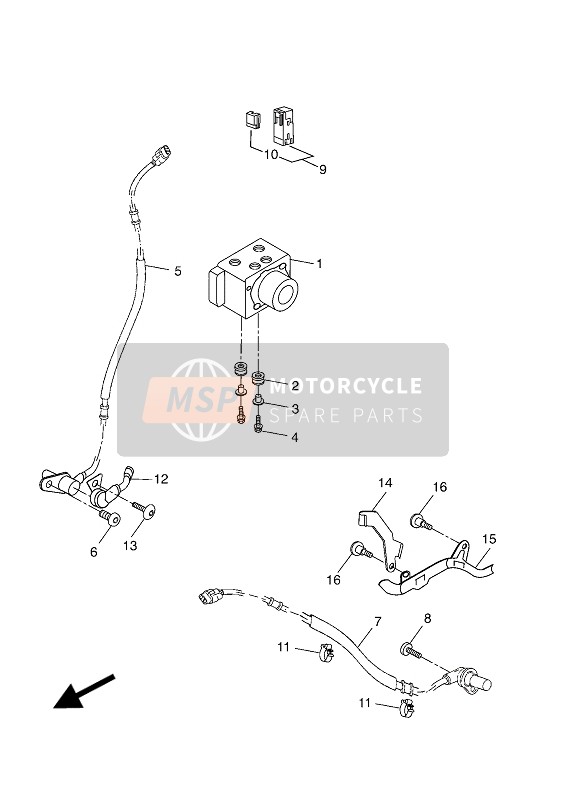 Yamaha YZF-R125A 2016 Électrique 3 pour un 2016 Yamaha YZF-R125A