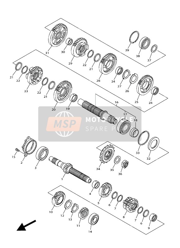 Yamaha MT10 2016 Transmission for a 2016 Yamaha MT10