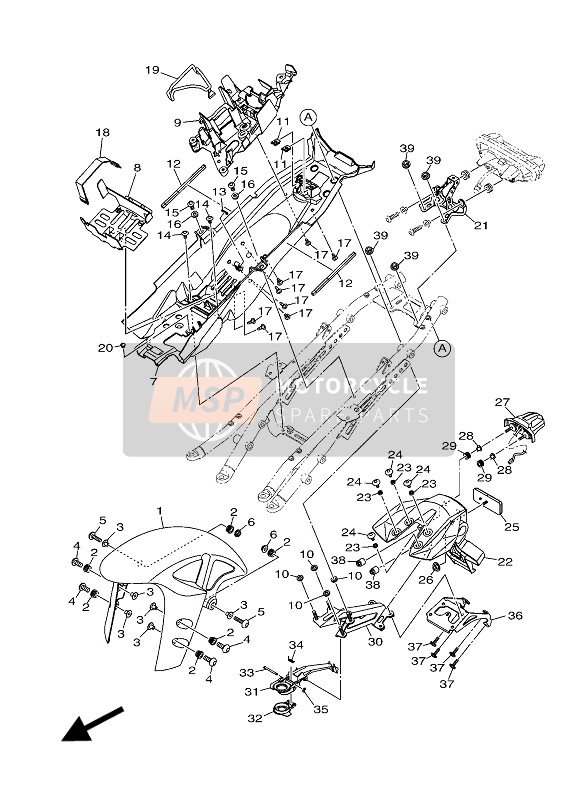 905600832600, Spacer, Yamaha, 1