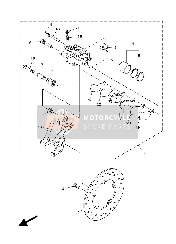 B67259215000, Support D'Etroer, Yamaha, 0