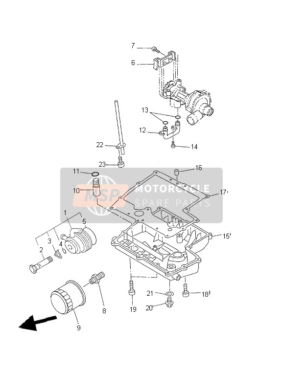Yamaha FZS1000 FAZER 2002 Pulitore Dell'Olio per un 2002 Yamaha FZS1000 FAZER