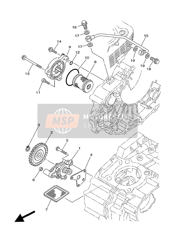 5XT131610100, Pipe, Delivery 1, Yamaha, 1