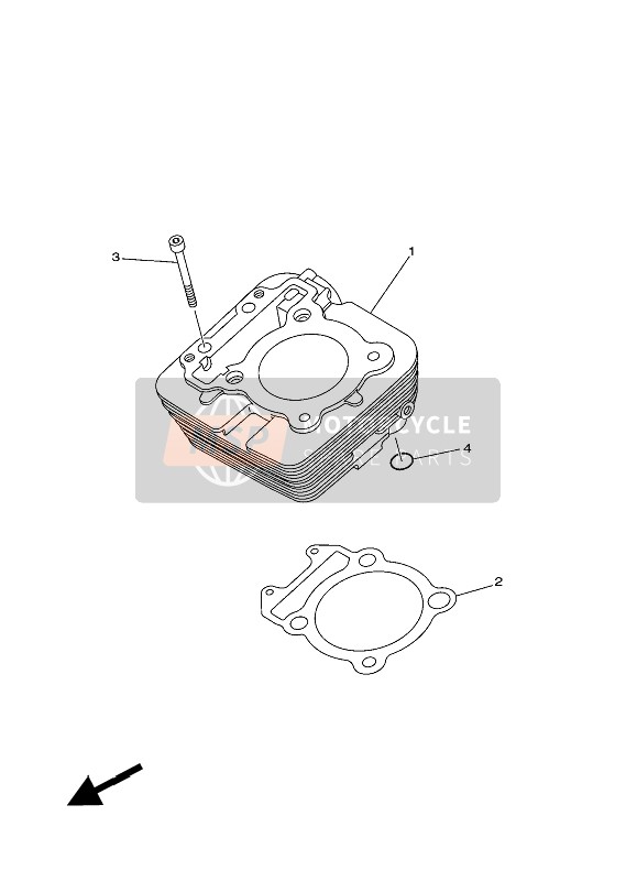 Yamaha YS250 2016 Cylinder for a 2016 Yamaha YS250