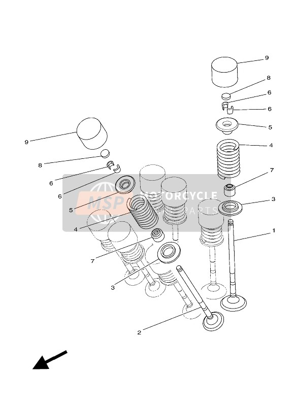 Yamaha YZF-R25 2016 Válvula para un 2016 Yamaha YZF-R25