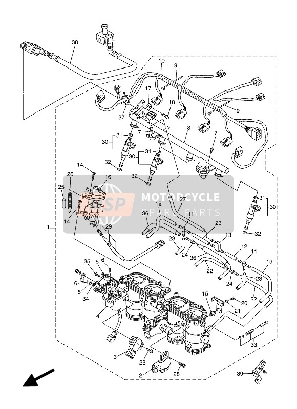 Yamaha FZ1-N 2014 EINLASS 2 für ein 2014 Yamaha FZ1-N