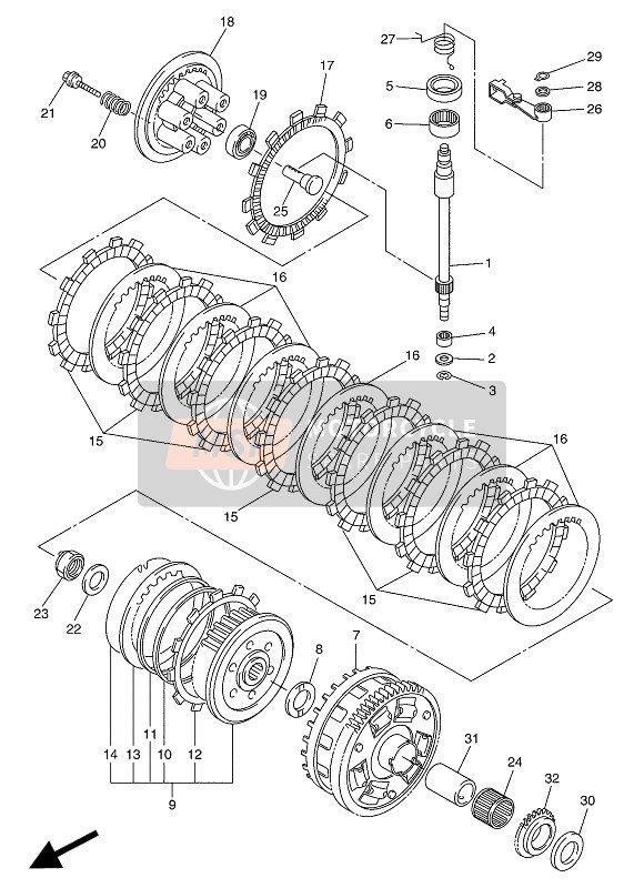 Yamaha FZ1-S 2014 Embrayage pour un 2014 Yamaha FZ1-S