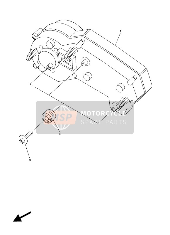 Yamaha FZ1-S 2014 Meter for a 2014 Yamaha FZ1-S