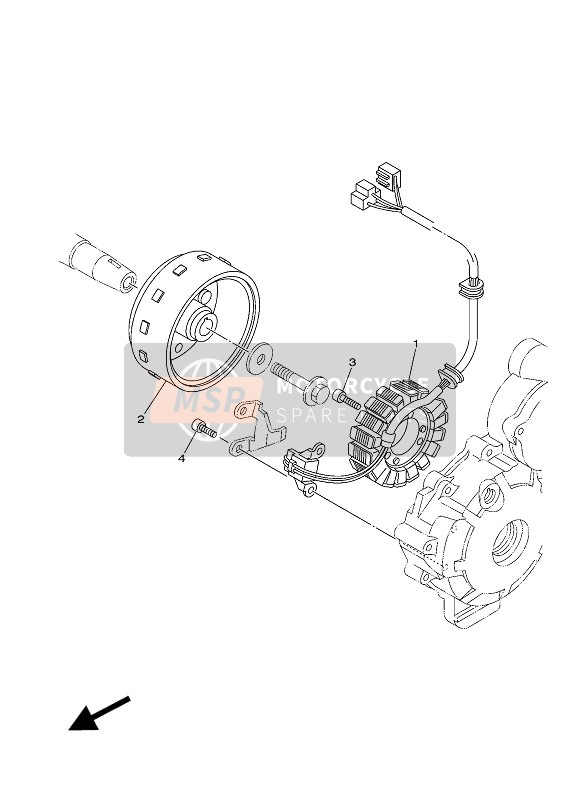 Yamaha XT250E 2014 GENERATOR für ein 2014 Yamaha XT250E