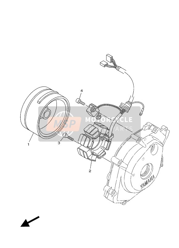 Yamaha YBR125ESD 2012 Generator for a 2012 Yamaha YBR125ESD