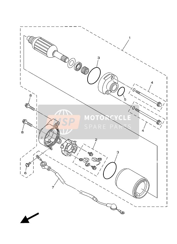 Yamaha YBR125ESD 2012 Di Partenza Il Motore 4 per un 2012 Yamaha YBR125ESD