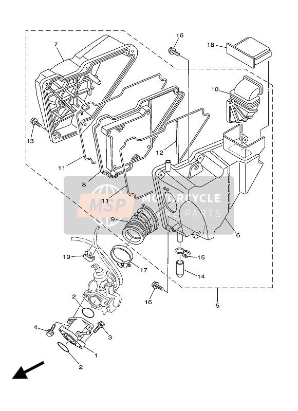 904504680400, Hose Clamp Assy, Yamaha, 0