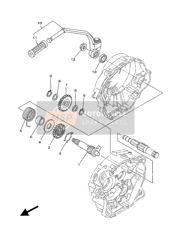 Yamaha YBR125EGS 2010 Starter 2 for a 2010 Yamaha YBR125EGS