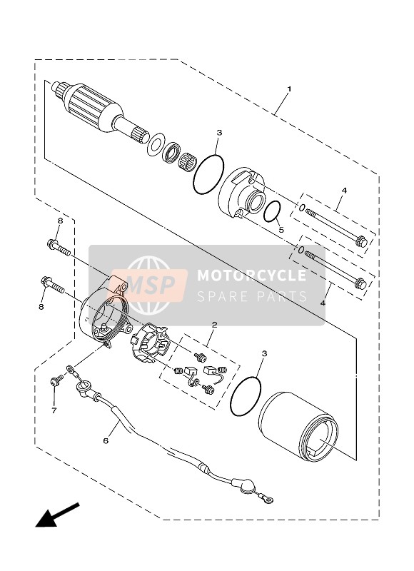 9760L0510800, Screw, Pan Head Wit, Yamaha, 0