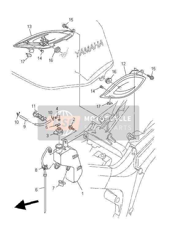 5PS218160000, Pipe 1, Yamaha, 2