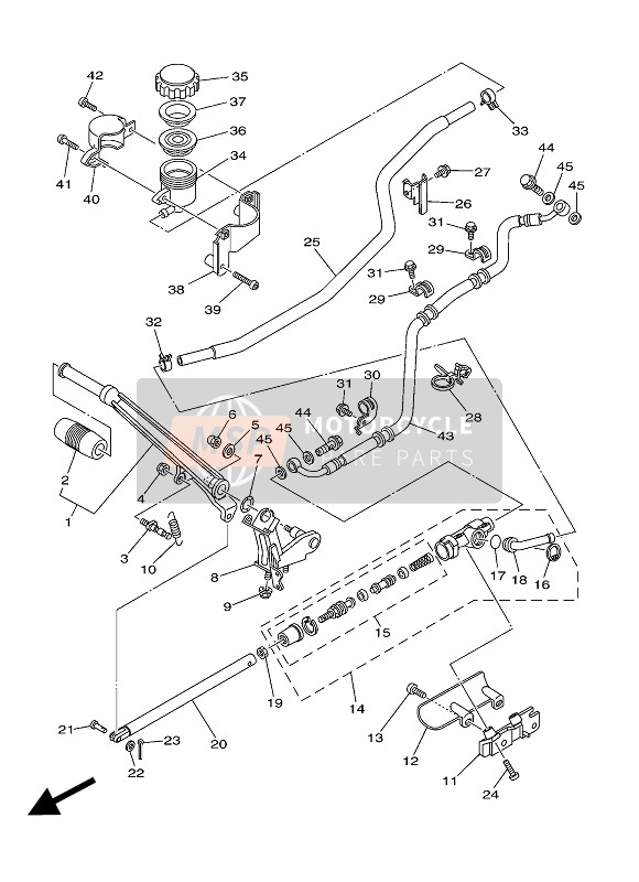 5PX2741L1000, Bracket 4, Yamaha, 0