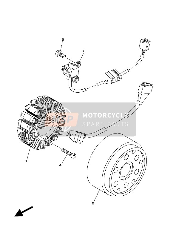 5PX814500100, Rotore, Yamaha, 1