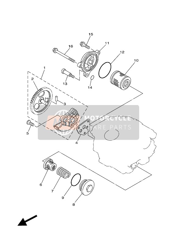 Yamaha TW200E 2008 Oil Pump for a 2008 Yamaha TW200E