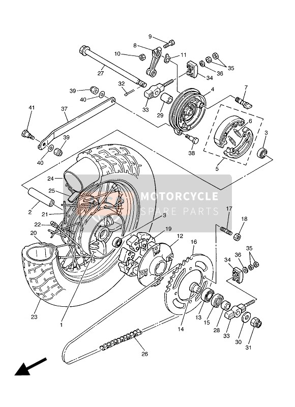 901090800500, Bout, Yamaha, 1