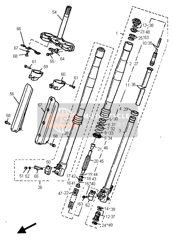 Tenedor frontal