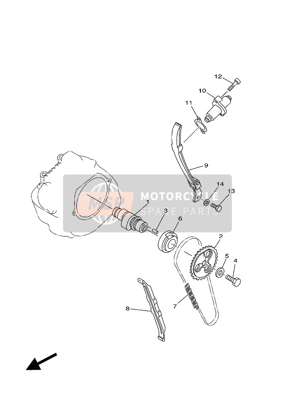 Yamaha TW200E 2006 NOCKENWELLE & STEUERKETTE für ein 2006 Yamaha TW200E